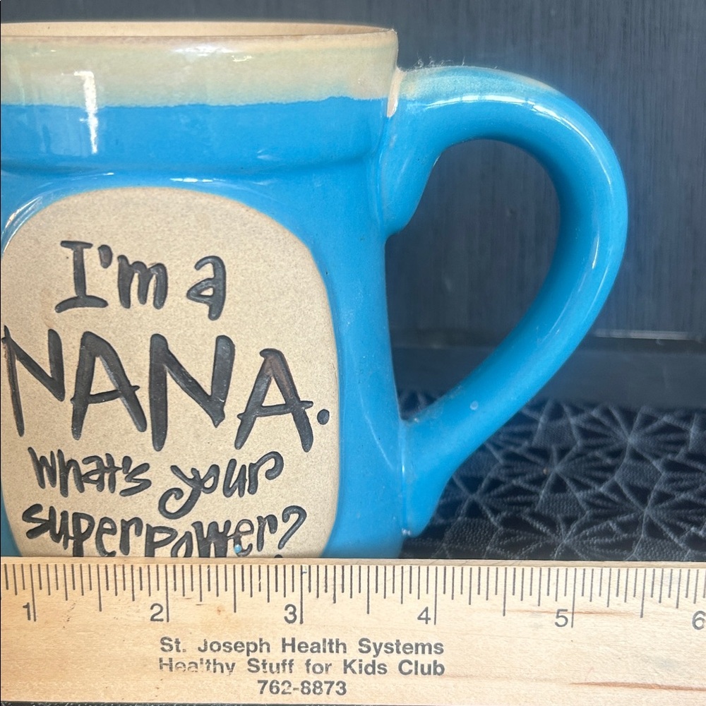 Burton & Burton I’m a Nana. What’s Your Super Power Ceramic Mug 16 oz - Picture 7 of 7